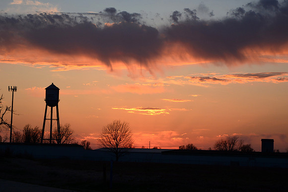 ballfield sunset